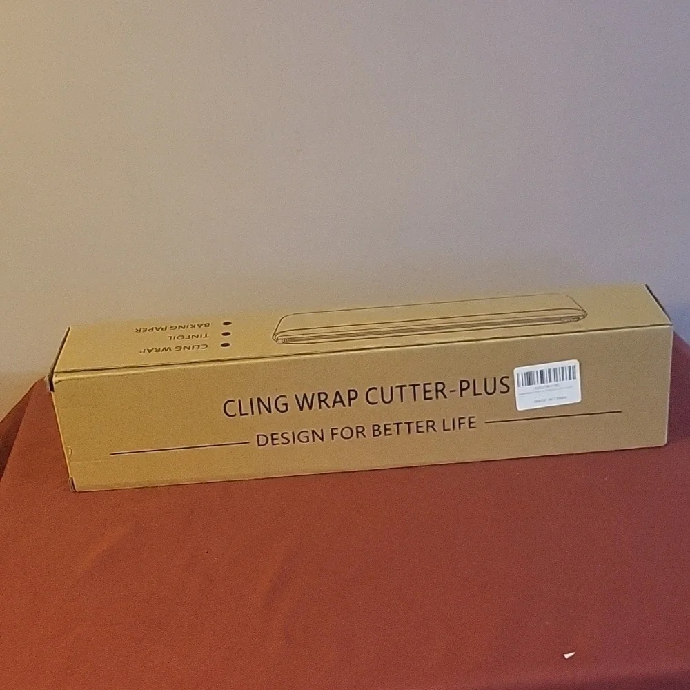 Cling Wrap Refillable Magnetic Plastic Wrap Dispenser with Side Cutter, NWT